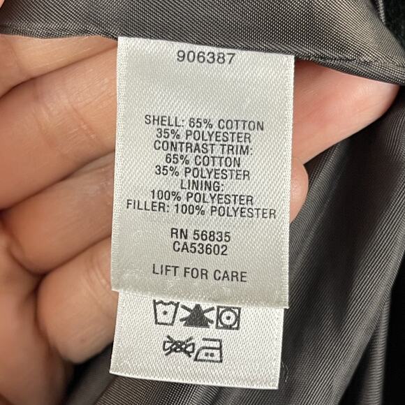 Vintage Cabelas Vest Mens XL Green Button Canvas Lined Workwear Utility Outdoor - Picture 5 of 15